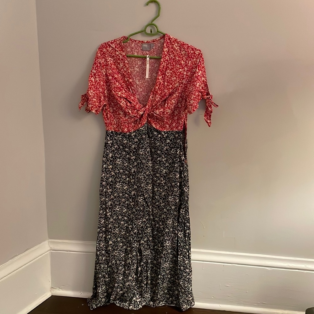 Two tone ASOS maternity dress